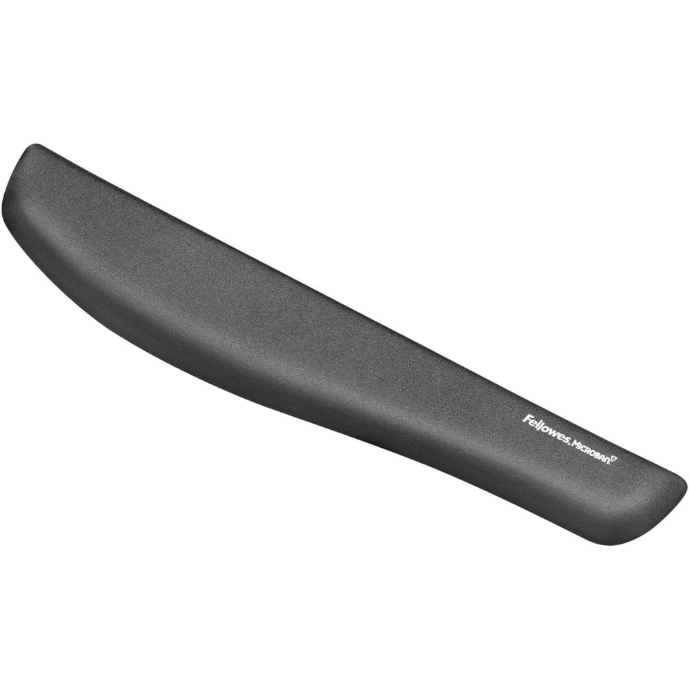 Fellowes PlushTouch Keyboard Wrist Rest with Microban - Graphite - 1in x 18.1in x 3.2in Dimension - Graphite - Polyurethane, Foam - Wear Resistant, Tear Resistant, Skid Proof