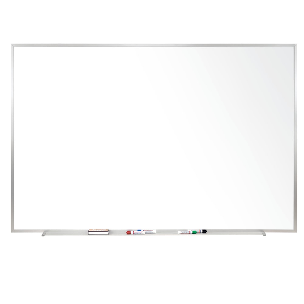 Ghent Magnetic Porcelain Dry-Erase Whiteboard, 24in x 36in, Aluminum Frame With Silver Finish