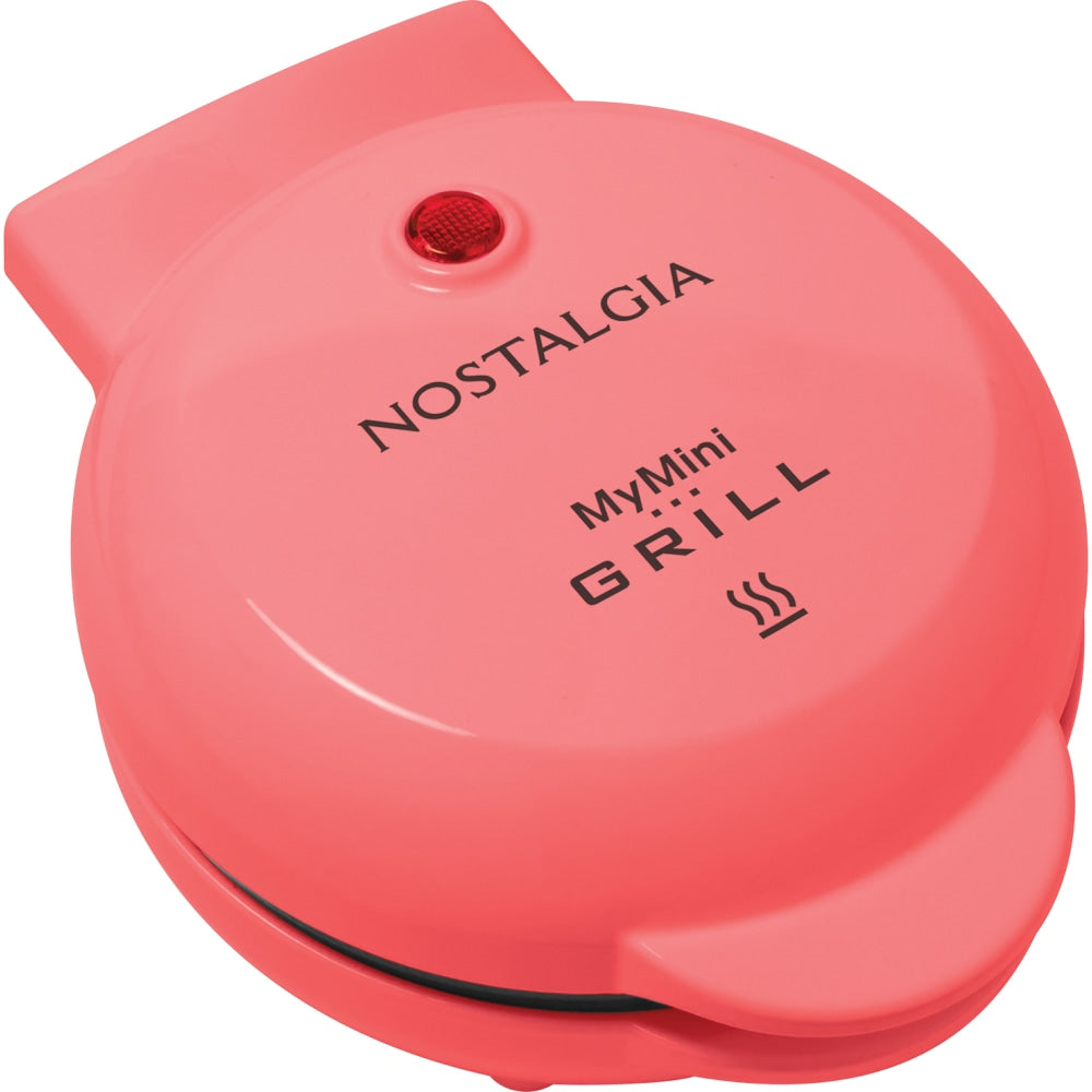Nostalgia MGR5CRL MyMini Personal Electric Grill, Coral