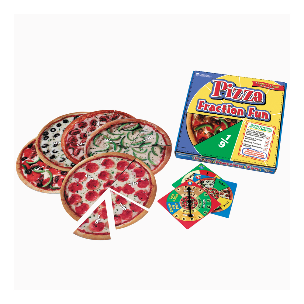 Learning Resources Pizza Fraction Fun Game, Ages 5+