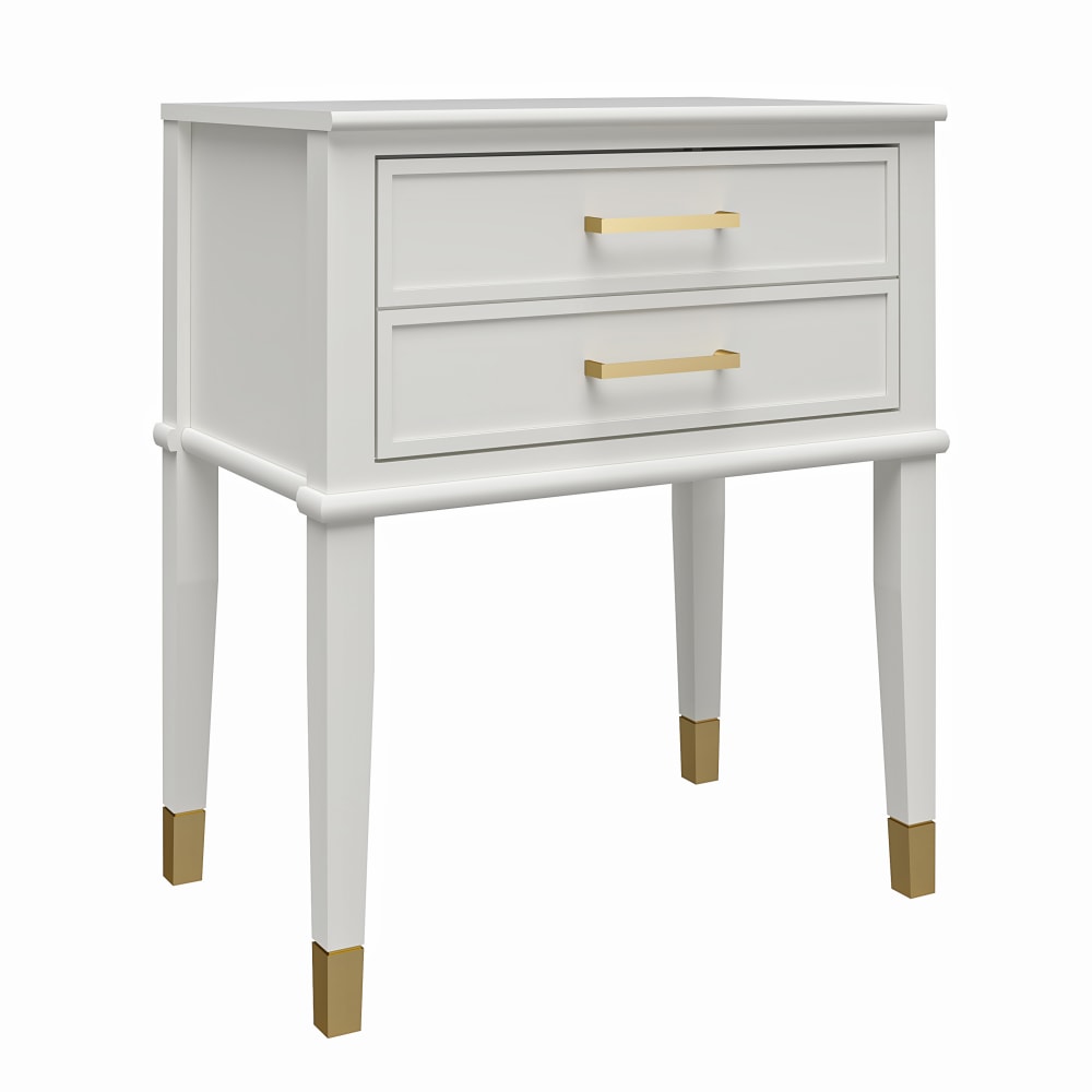 Ameriwood Home Westerleigh End Table, 28inH x 23-5/8inW x 15-5/8inD, White