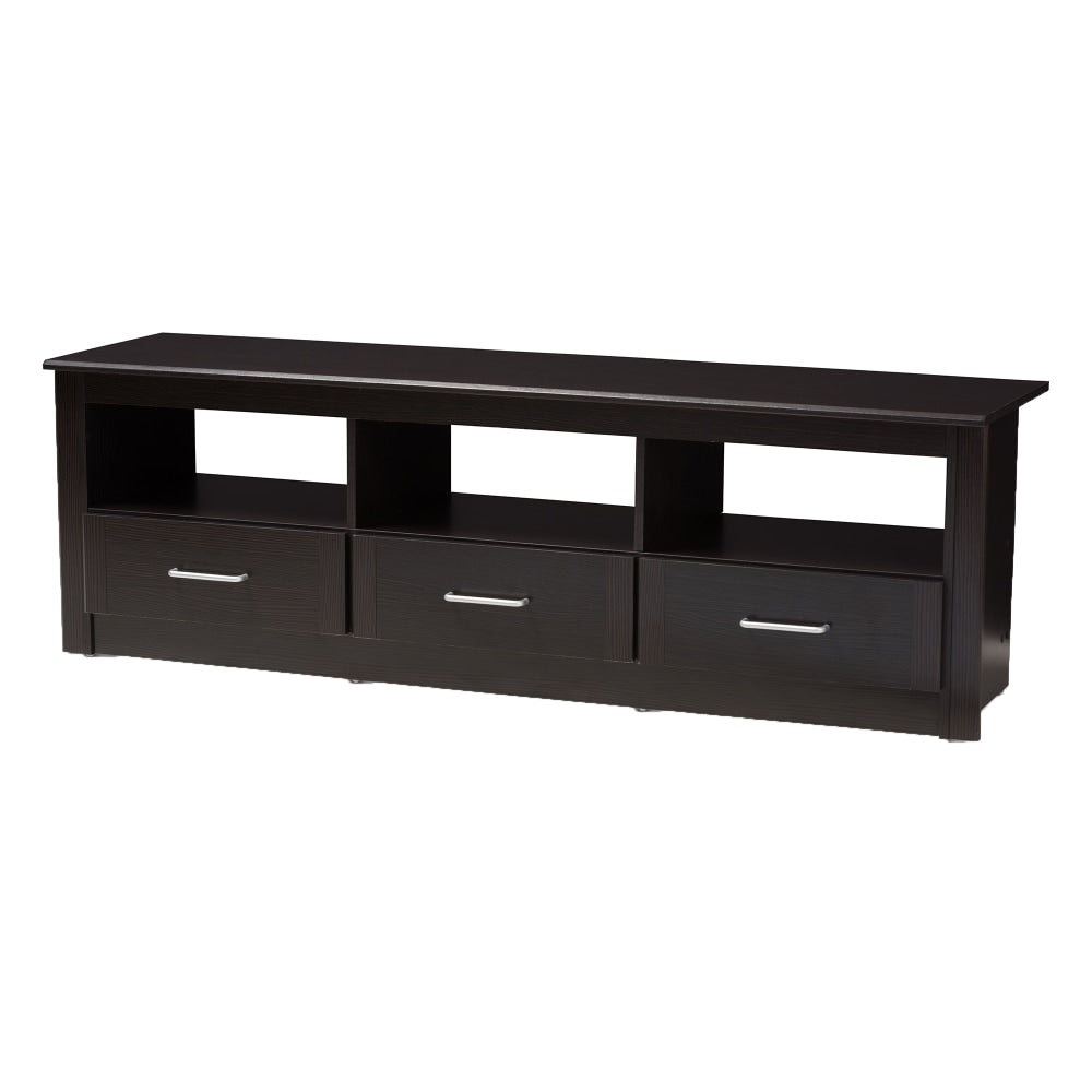 Baxton Studio Lenia TV Stand, Wenge Dark Brown