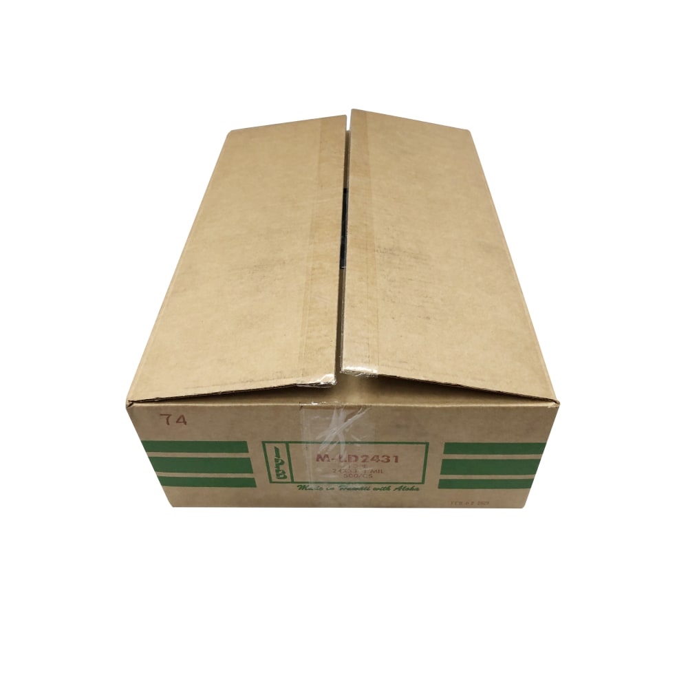 Island Plastic Bags Low-Density Polyethylene Trash Can Liners, 1 Mil, 15 Gallon, Gray/Black, Case Of 500 Liners
