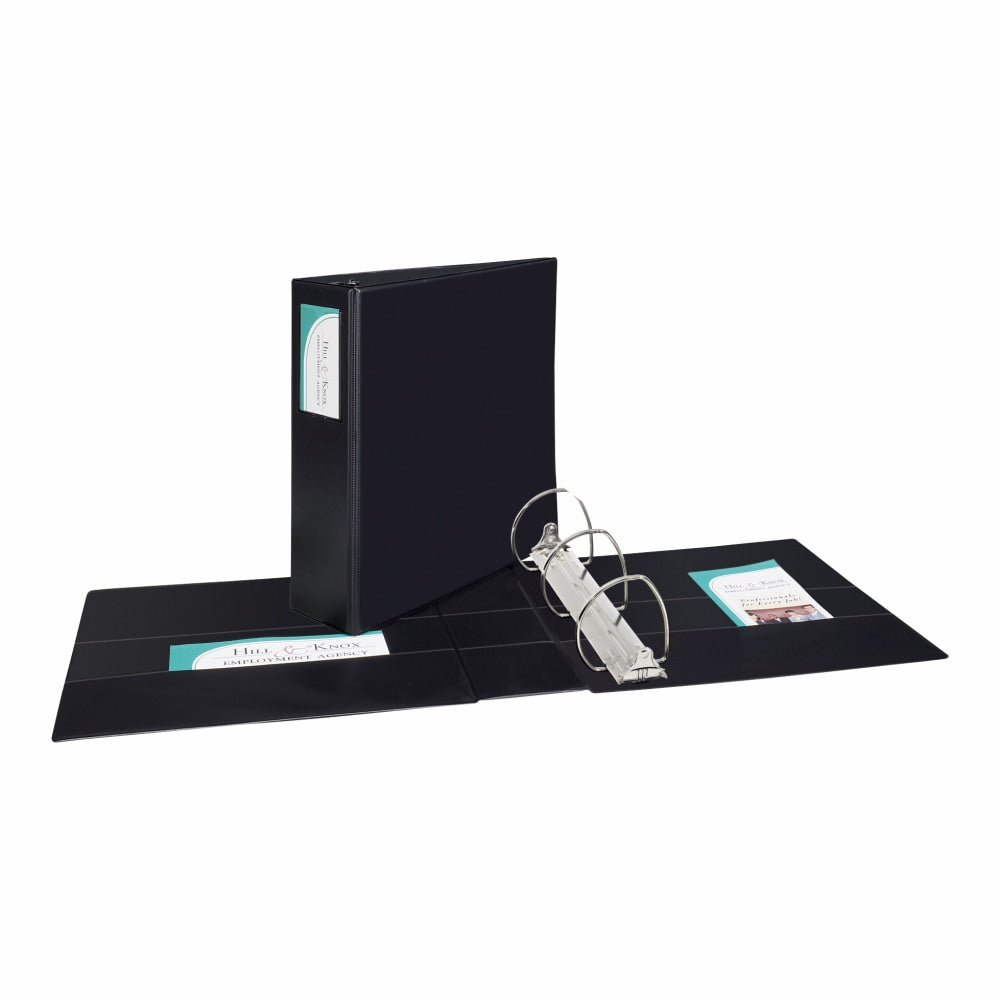 Avery Durable 3-Ring Binder, 4in Slant Rings, Black