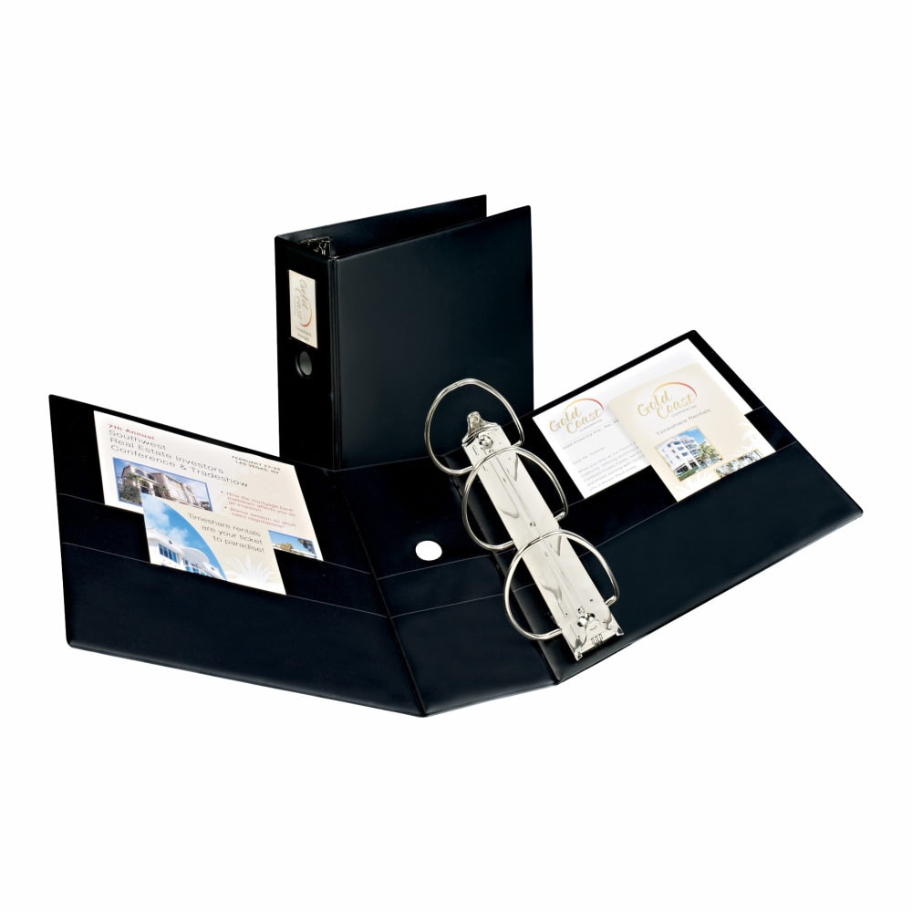 Avery Durable 3-Ring Binder, 5in Slant Rings, Black