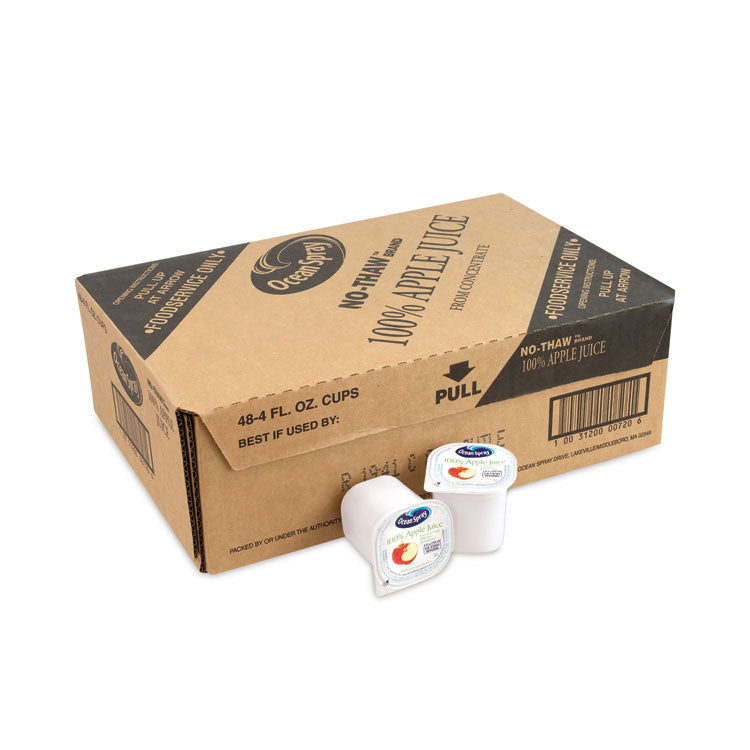 100% Juice, Apple, 4 oz Cup, 48/Box