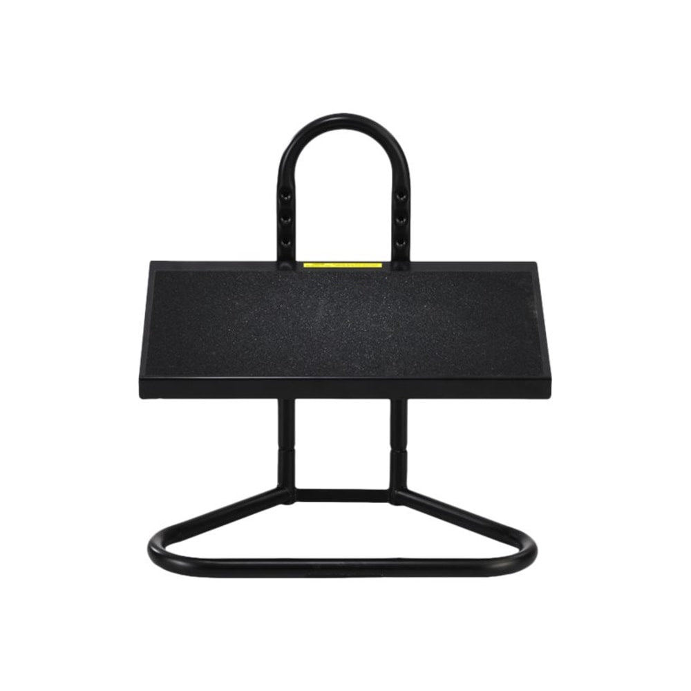 Safco Ergonomic Industrial Footrest, 5 1/2in-15inH x 20inW x 12inD, Black