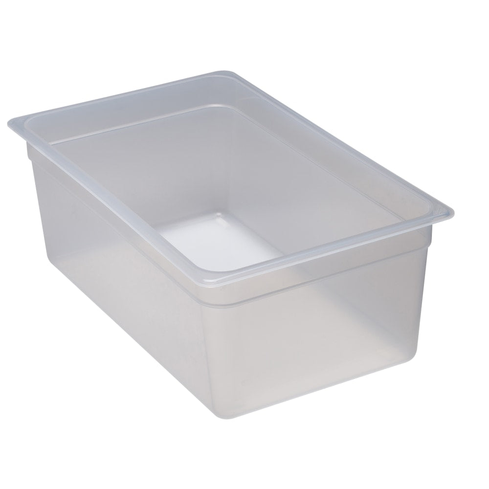Cambro Translucent GN 1/1 Food Pans, 8inH x 12-3/4inW x 20-7/8inD, Pack Of 6 Containers