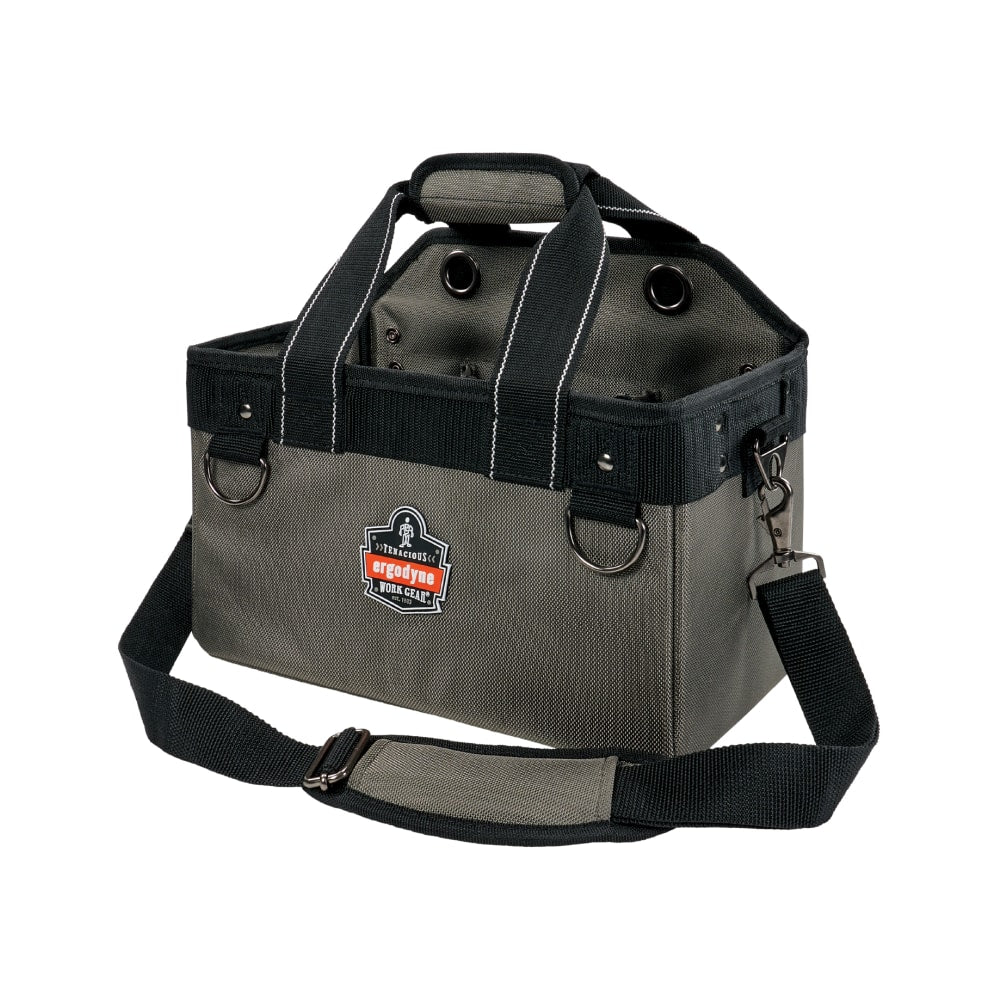 Ergodyne Arsenal 5844 Polyester Bucket Truck Tool Bag, 7-1/2inH x 13inW x 7-1/2inD, Gray