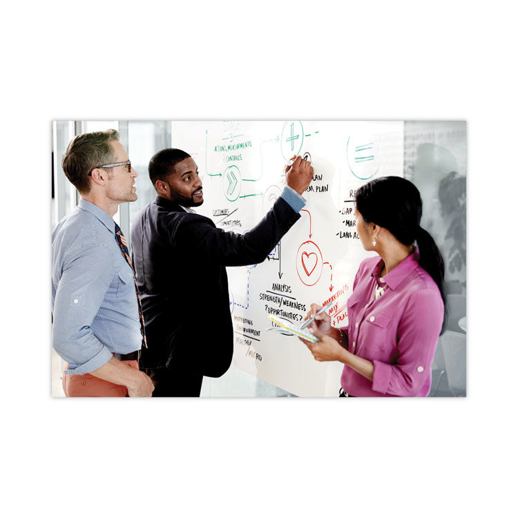 Dry Erase Surface, Laminate Film, 50 ft x 7 mil x 48", White