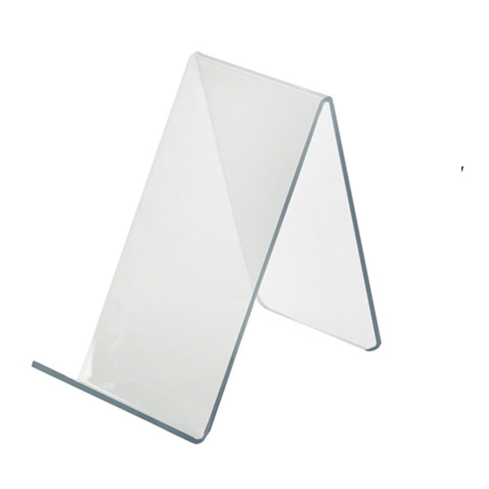 Azar Displays Acrylic Easel Displays, 4-1/8inH x 2-1/2inW x 5inD, Clear, Pack Of 10 Holders