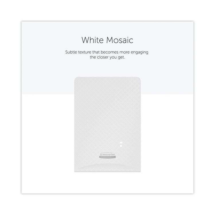 ICON Faceplate for Automatic Soap and Sanitizer Dispenser, 8.25 x 22 x 12.12, White Mosaic