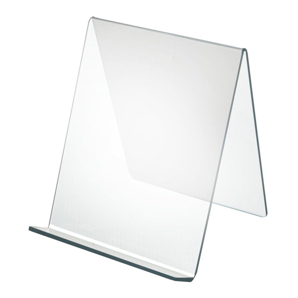 Azar Displays Acrylic Easel Displays, 10-1/2inH x 4-1/2inW x 9-1/2inD, Clear, Pack Of 10 Displays