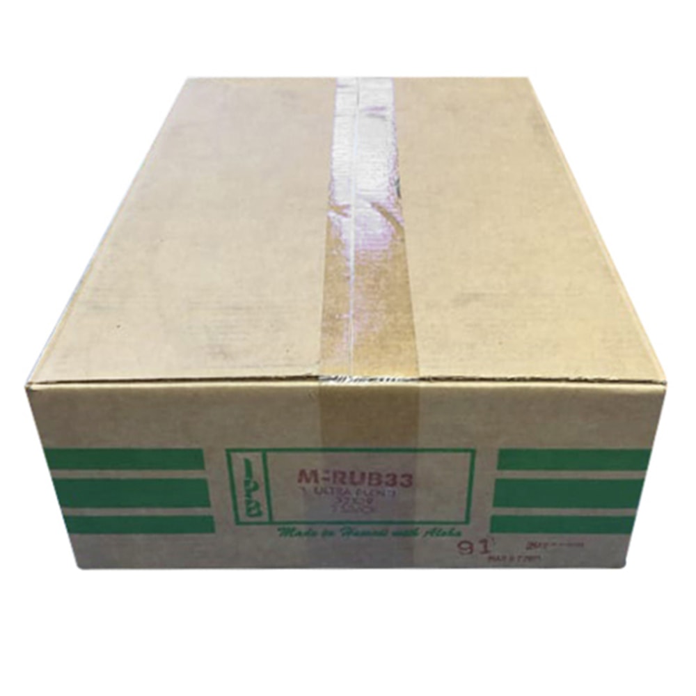 Island Plastic Bags Low-Density Trash Liners, 1 Mil, 33 Gallon, 39in x 33in, Gray/Black, Case Of 250 Liners