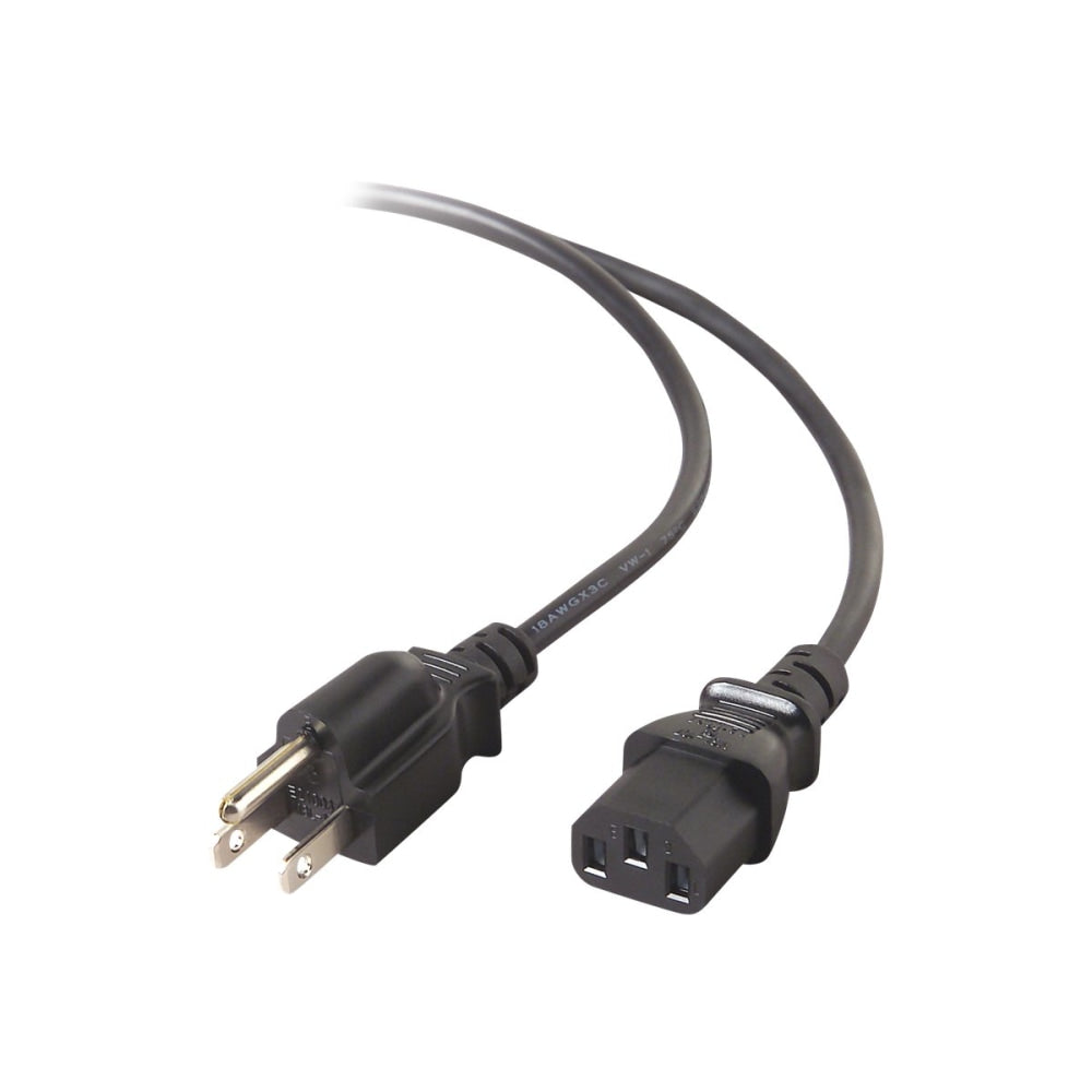 Belkin - Power cable - NEMA 5-15 (M) to IEC 60320 C13 - 6 ft