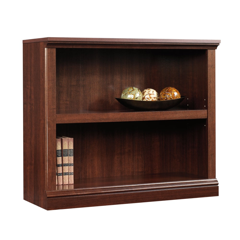 Sauder Select 30inH 2-Shelf Bookcase, Select 30inH Cherry