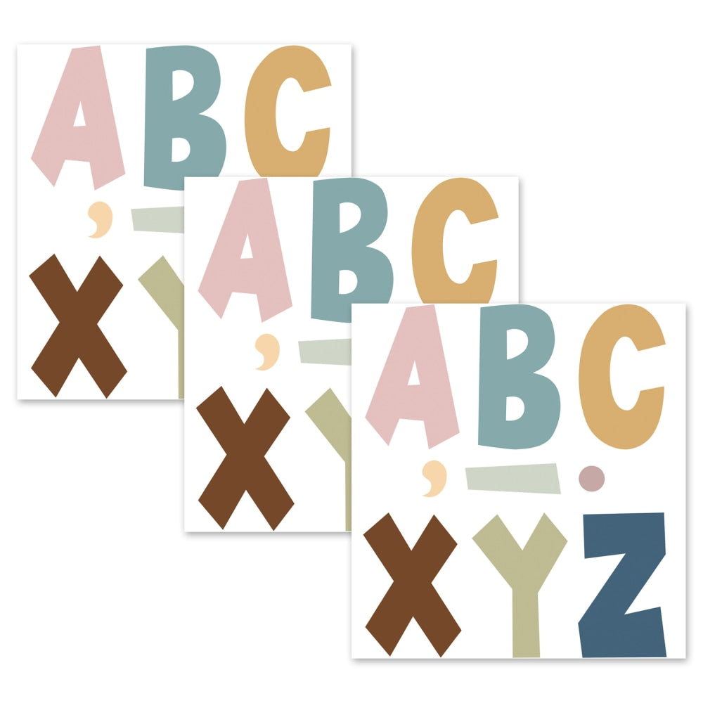 Teacher Created Resources 7in Letters, Everyone is Welcome Fun Font, 120 Letters Per Pack, Set Of 3 Packs