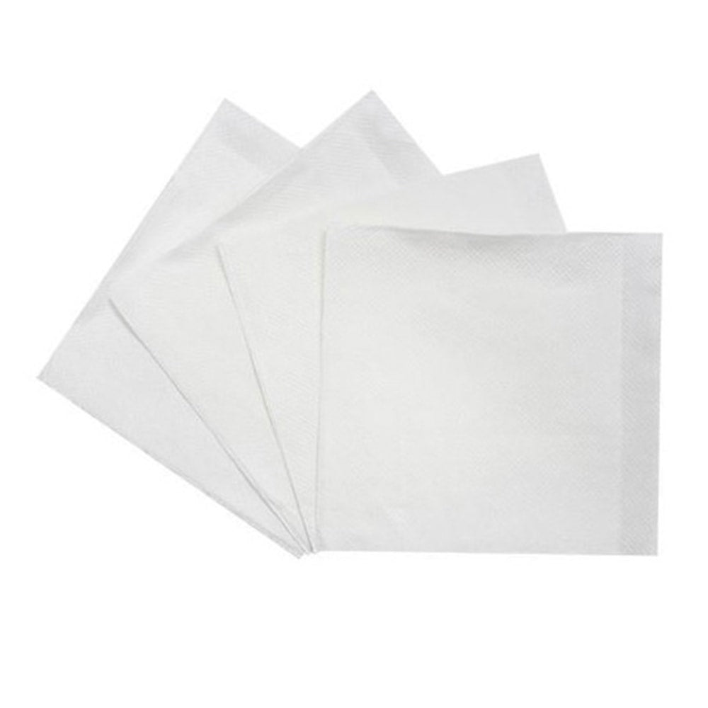 Karat Beverage Napkins, 9in x 9in, White, Set Of 4,000 Napkins