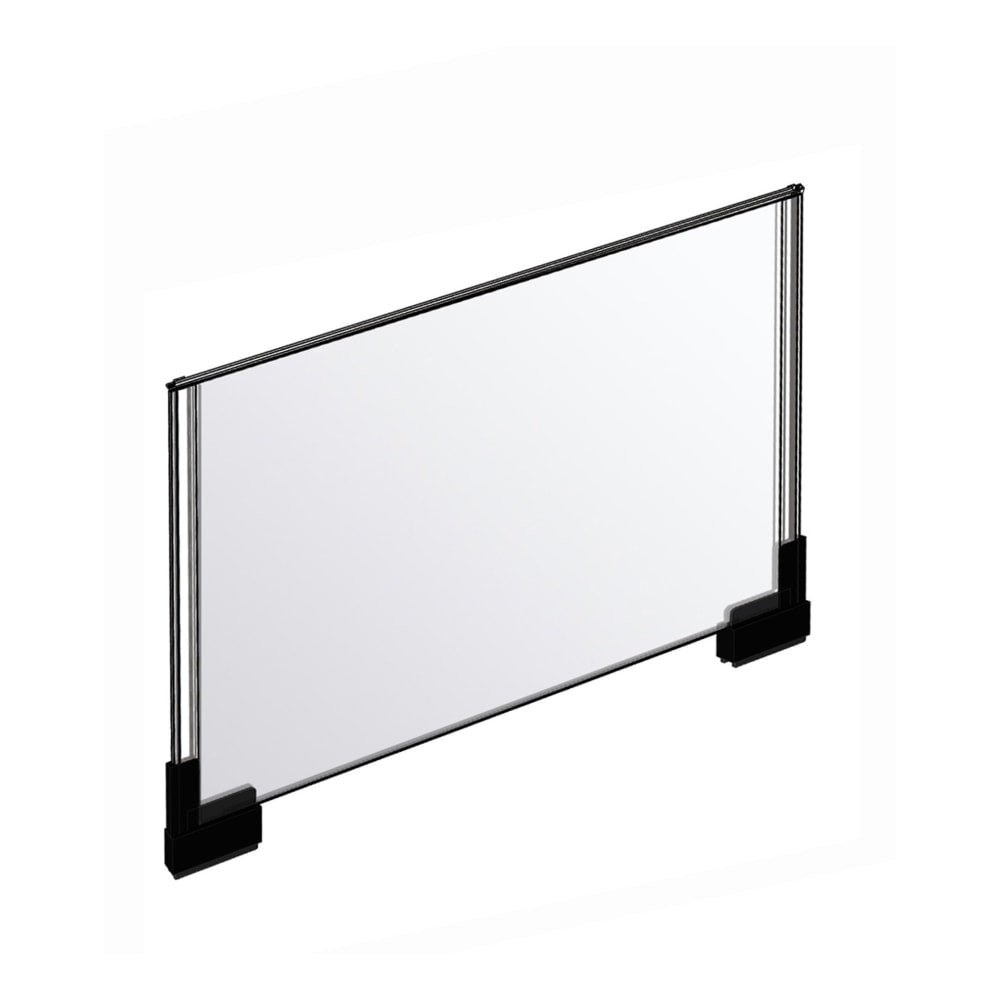 Azar Displays Acrylic Horizontal 2-Sided Magnetic Boot Sign Holders, 11inH x 17inW x 1/4inD, Clear, Pack Of 2 Sign Holders