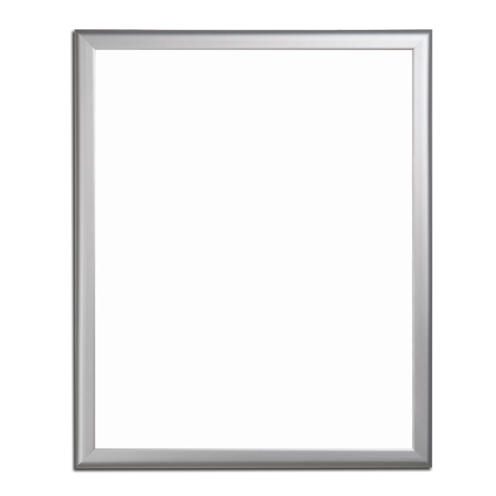 Azar Displays Non-Magnetic Dry-Erase Whiteboard, Melamine, 24in x 18in, Silver Aluminum Frame