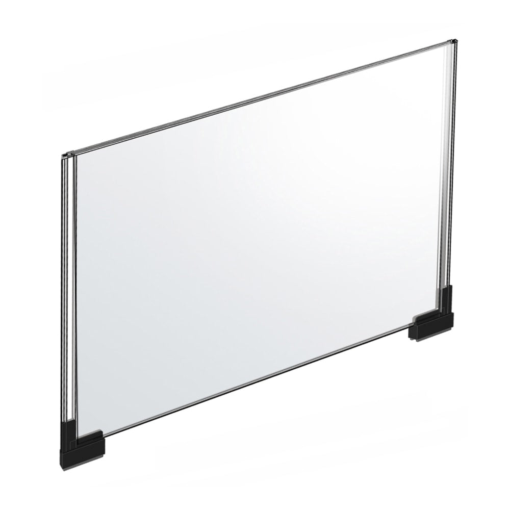 Azar Displays Acrylic Horizontal 2-Sided Magnetic Boot Sign Holders, 17inH x 22inW x 1/4inD, Clear, Pack Of 2 Sign Holders