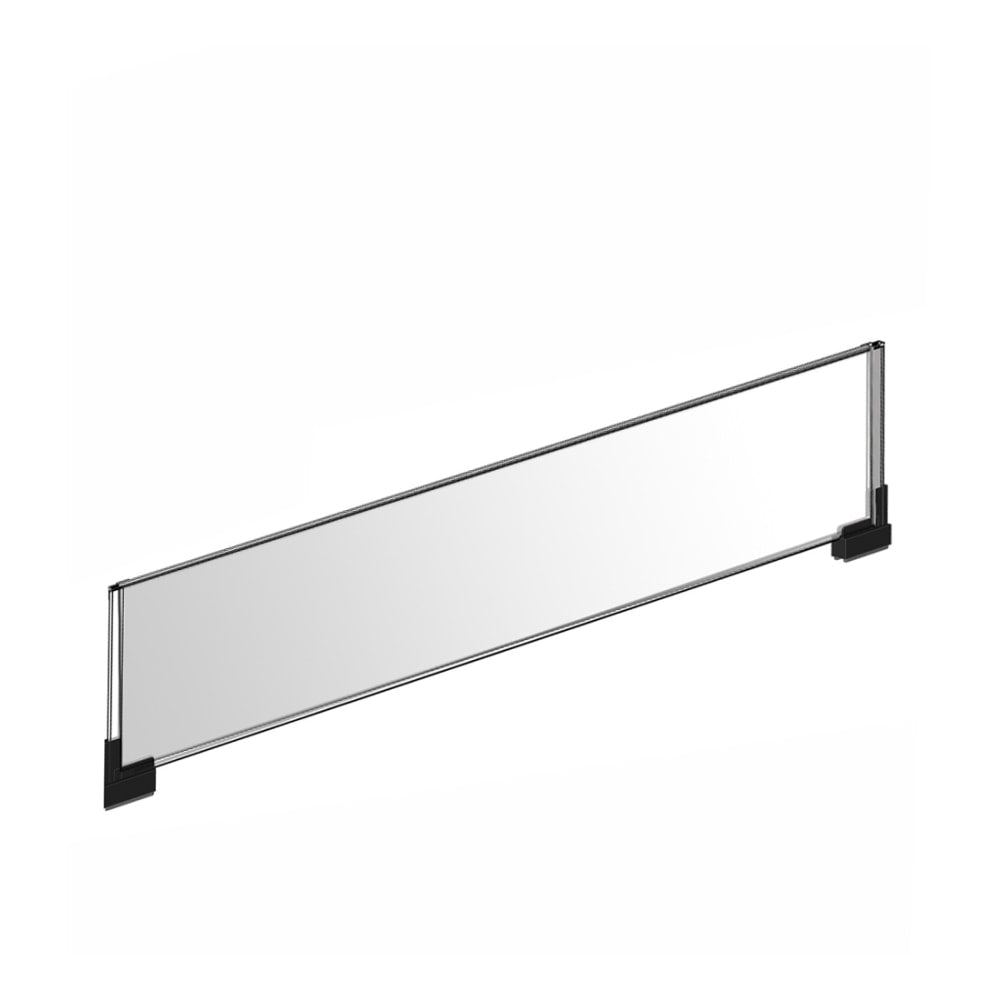 Azar Displays Acrylic Horizontal 2-Sided Magnetic Boot Sign Holders, 8-1/2inH x 36inW x 1/4inD, Clear, Pack Of 2 Holders