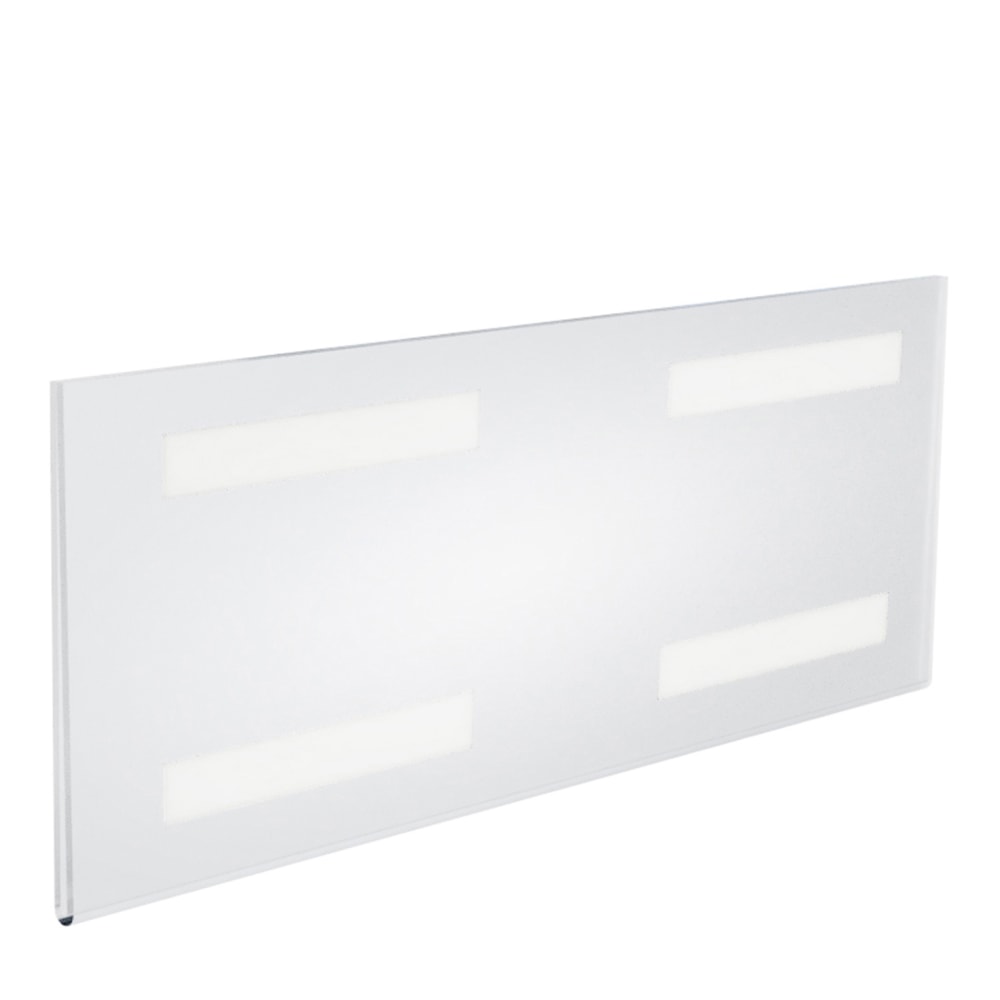 Azar Displays Acrylic Horizontal Wall-Mount Sign Holders, 6inH x 16inW x 3/8inD, Clear, Pack Of 10 Holders