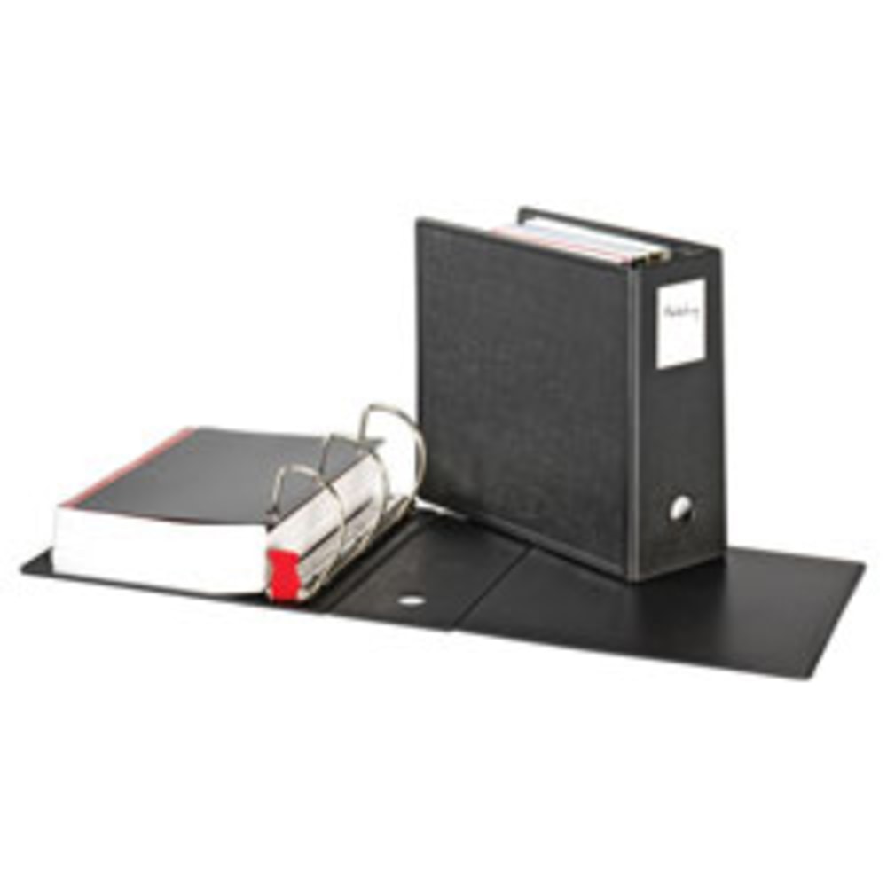 Cardinal EasyOpen SuperLife Slant 3-Ring Binder, 5in D-Rings, Black