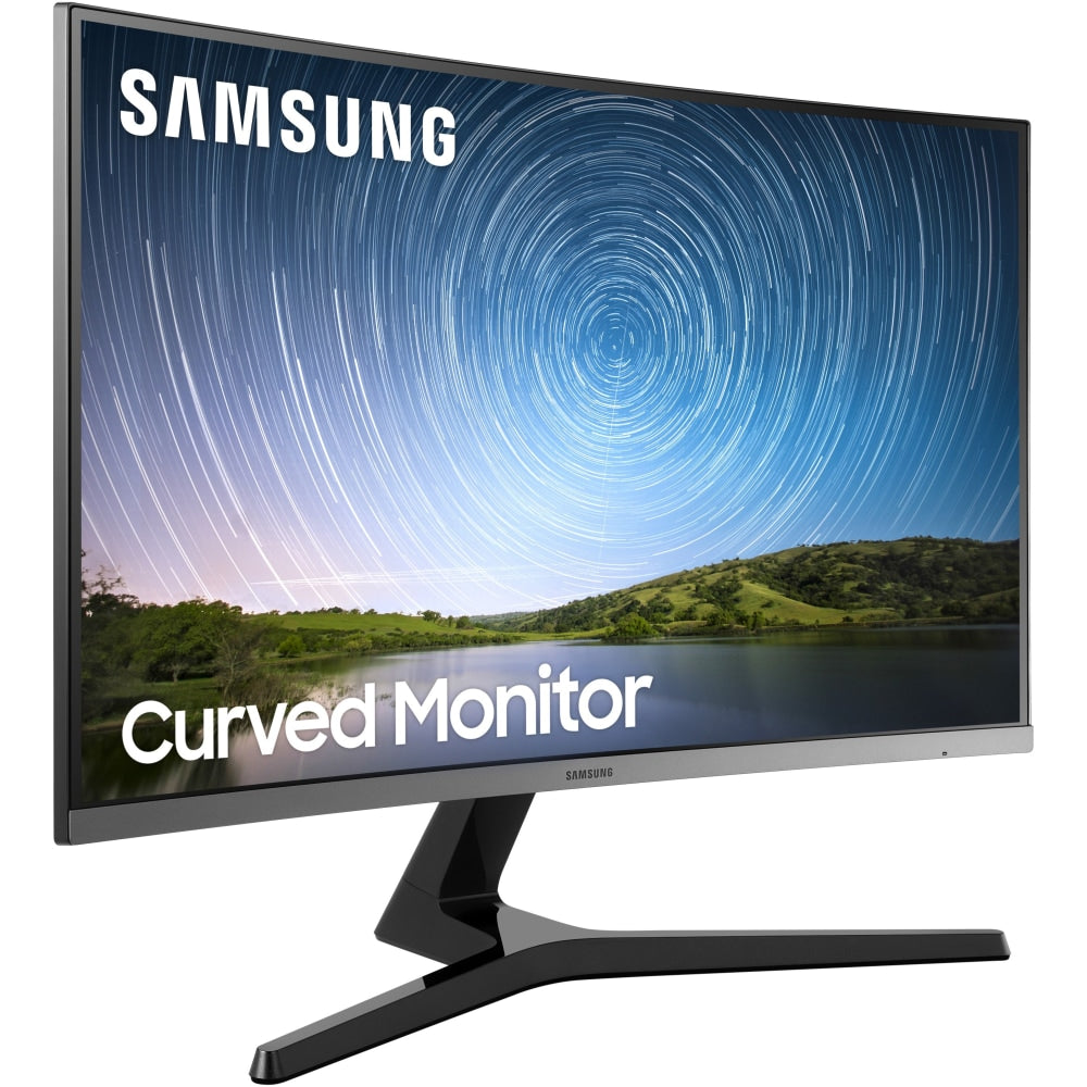 Samsung C27R500FHN 27in Class Full HD Curved Screen LCD Monitor - 16:9 - Dark Blue Gray - 26.9in Viewable - Vertical Alignment (VA) - 1920 x 1080 - 16.7 Million Colors - FreeSync - 250 Nit Typical - 4 ms - GTG Refresh Rate - HDMI - VGA