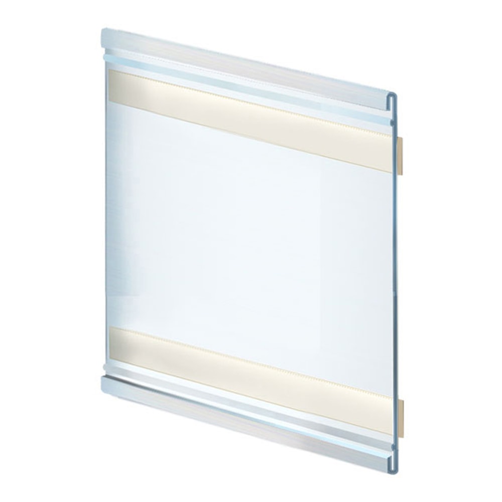 Azar Displays Acrylic Horizontal Adhesive-Back Nameplates, 6inH x 6inW x 3/8inD, Clear, Pack Of 10 Nameplates