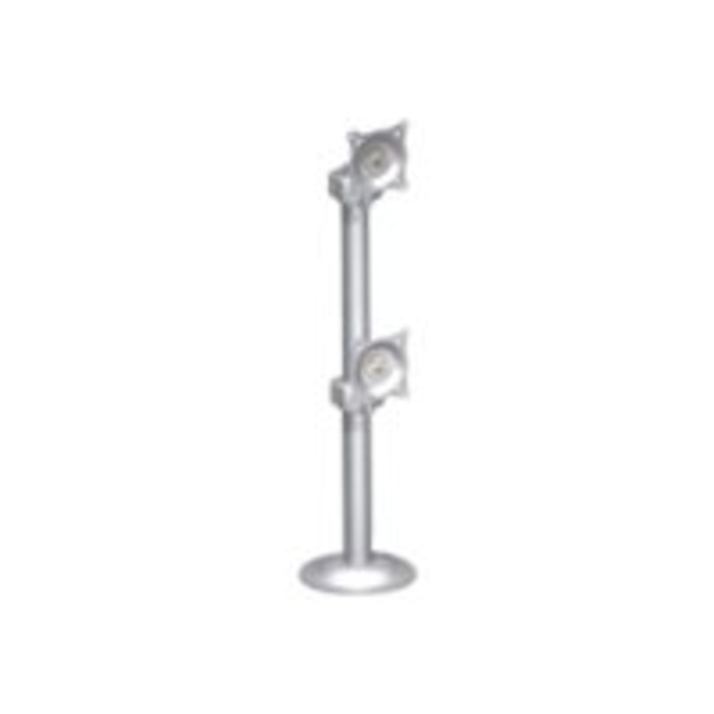 Chief KTG230 Dual Vertical Monitor Grommet Mount - Mounting kit (tilt bracket, grommet mount, column) - for dual flat panel - silver