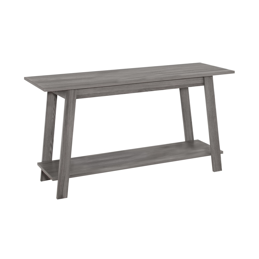 Monarch Specialties Mason TV Stand, 22-1/2inH x 42inW x 15-3/4inD, Gray