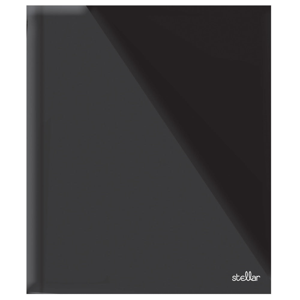 Office Depot Brand Stellar Laminated 3-Prong Paper Folder, Letter Size, Black