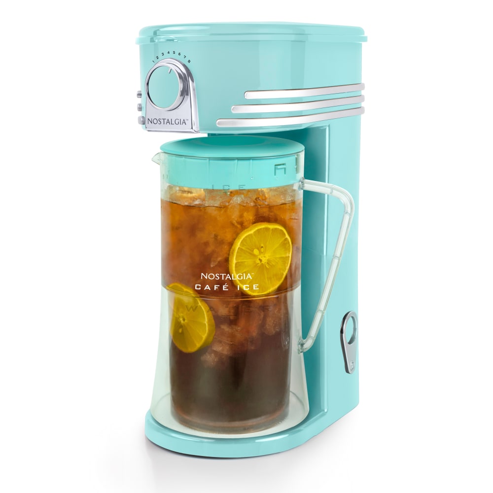 Nostalgia NCIT3PLSAQ Ice Tea & Coffee Maker, Aqua