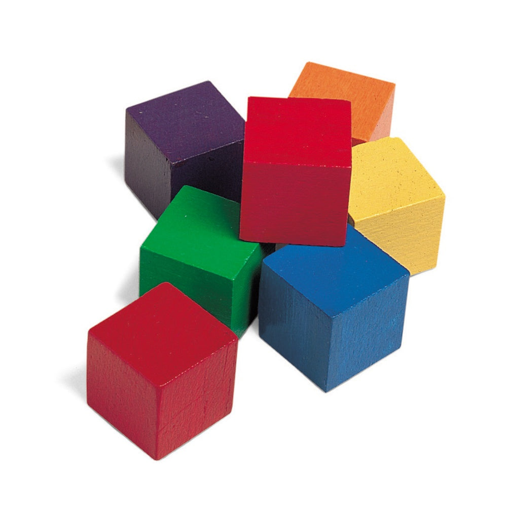 Learning Resources 1in Wooden Color Cubes, Grades Pre-K-2, Pack Of 102