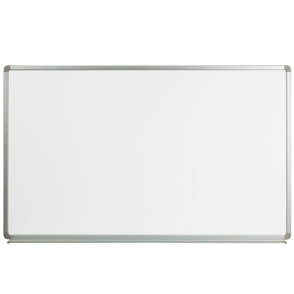 Flash Furniture Magnetic Dry-Erase Board, 36in x 60in, White, Silver Aluminum Frame