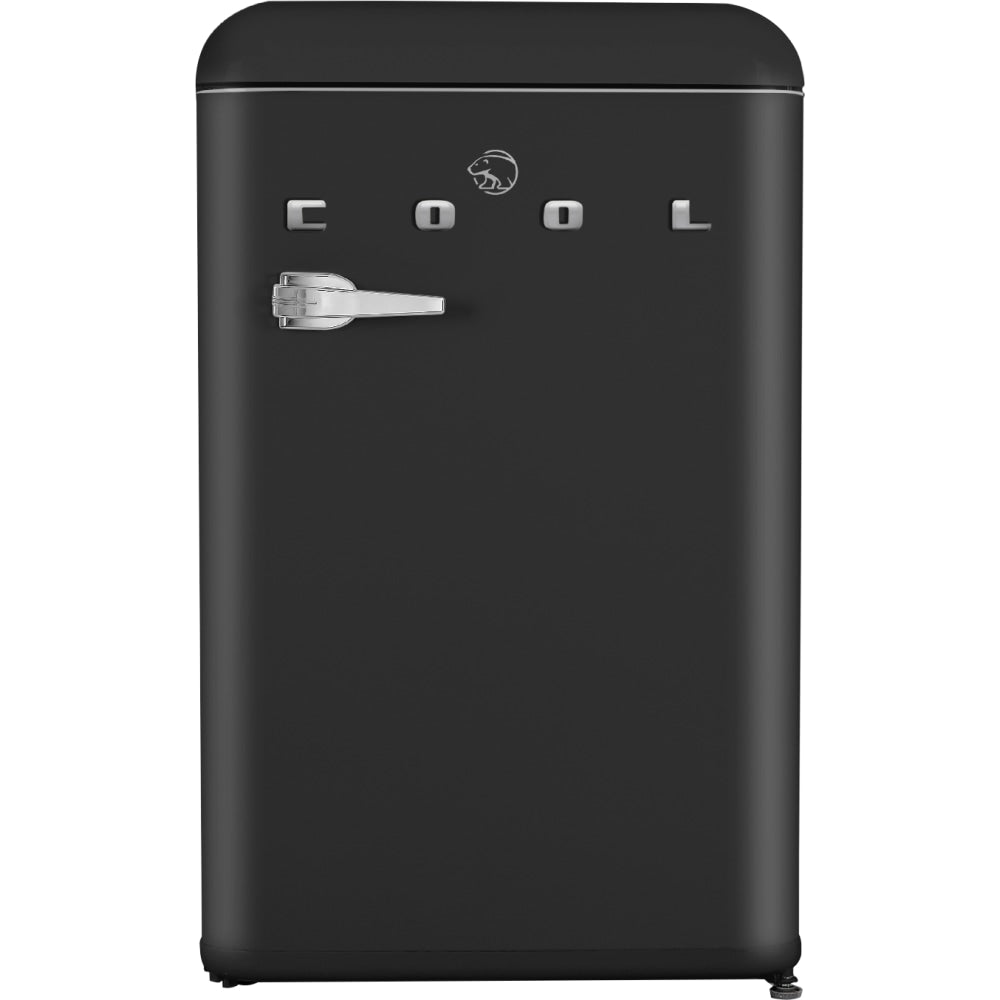 Commercial Cool Retro 4.4 Cu. Ft. Mini Refrigerator With 2 Slide-Out Glass Shelves, Black