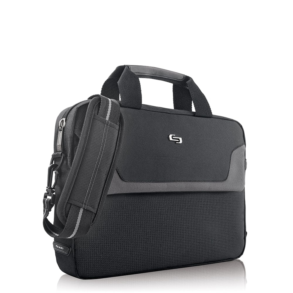 Solo New York Flatiron Slim Brief With 16in Laptop Pocket, Black