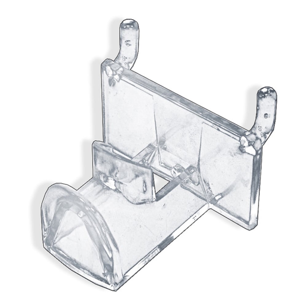 Azar Displays Plastic Eyeglass Holders For Pegboards, 2-1/4inH x 2-1/4inW x 1-3/4inD, Clear, Pack Of 25 Eyeglass Holders