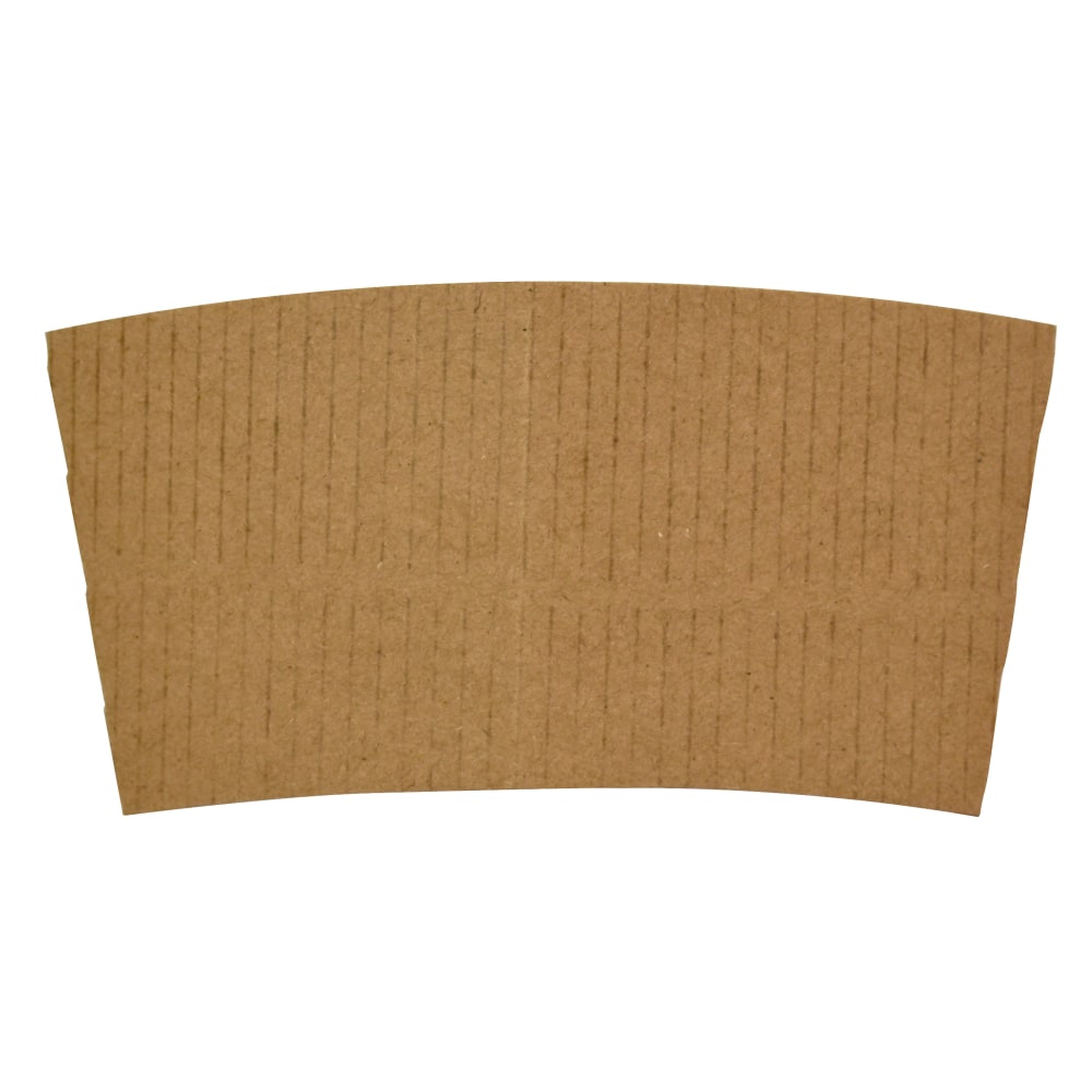 Hotel Emporium Coffee Cup Sleeves, For 10 - 12 Oz Cups, 100% Recycled, Kraft, Case Of 1,000 Sleeves