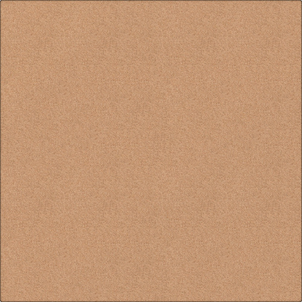 U Brands Frameless Cork Canvas Bulletin Board, 30in X 30in