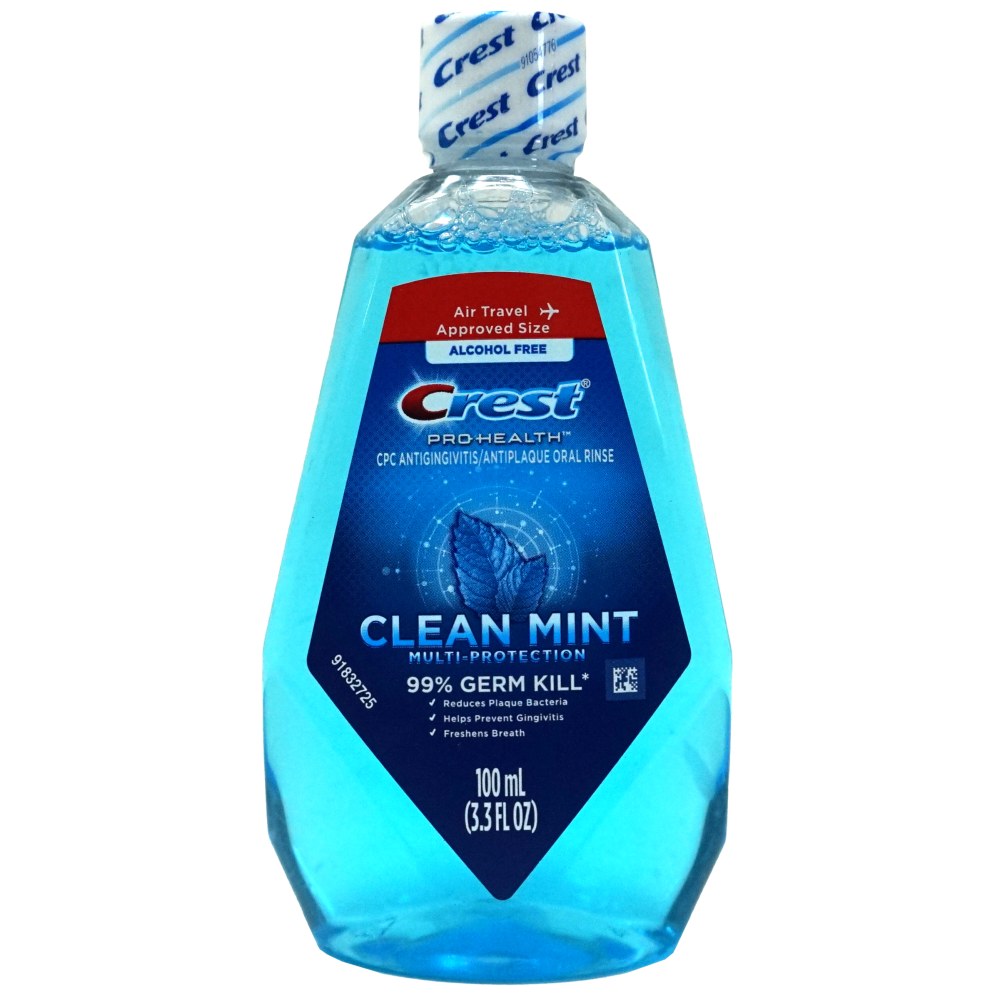 Crest Pro Health Mouthwash, 3.3 Oz, Case Of 108 Bottles