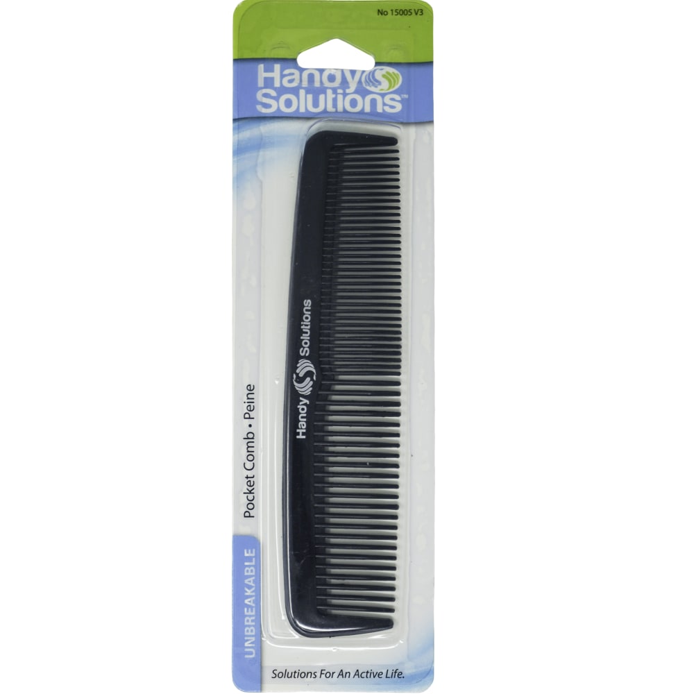 Handy Solutions Pocket Combs, 6-1/2in, Black, Pack Of 288 Combs