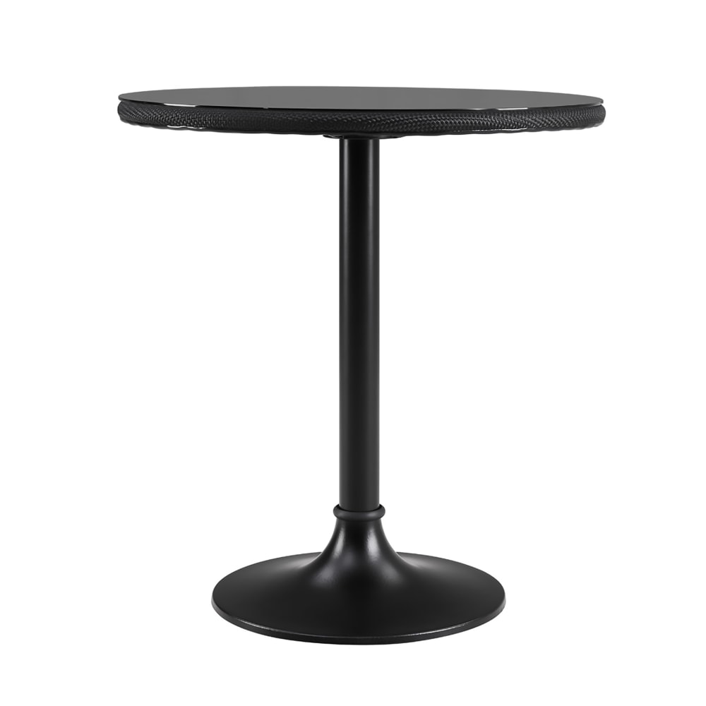 Eurostyle Erlend Indoor/Outdoor Dining Table, 29-1/2inH x 29-1/3inW x 29-1/3inD, Matte Black