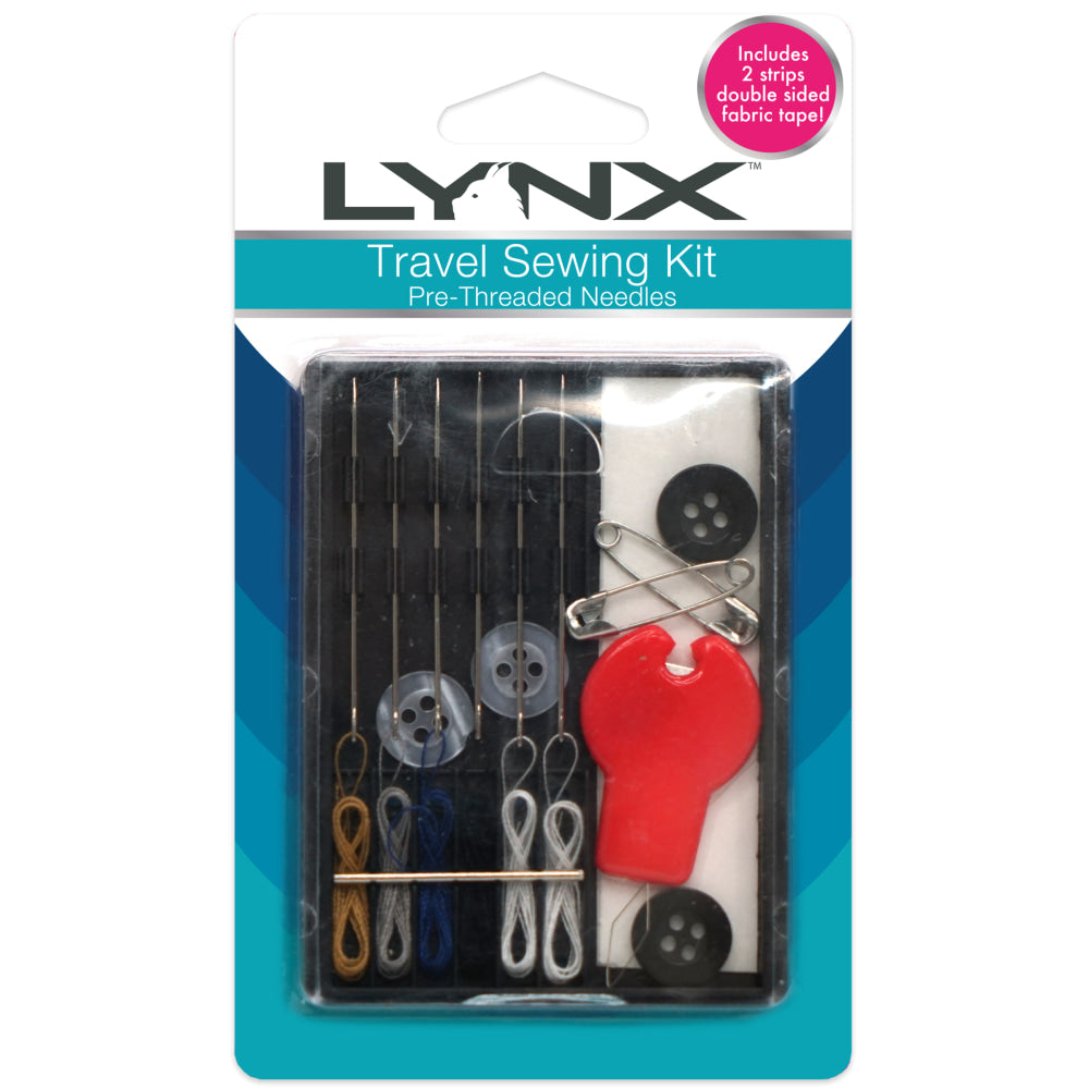 Lynx Travel Sewing Kits With Fabric Tape, Case Of 216 Kits