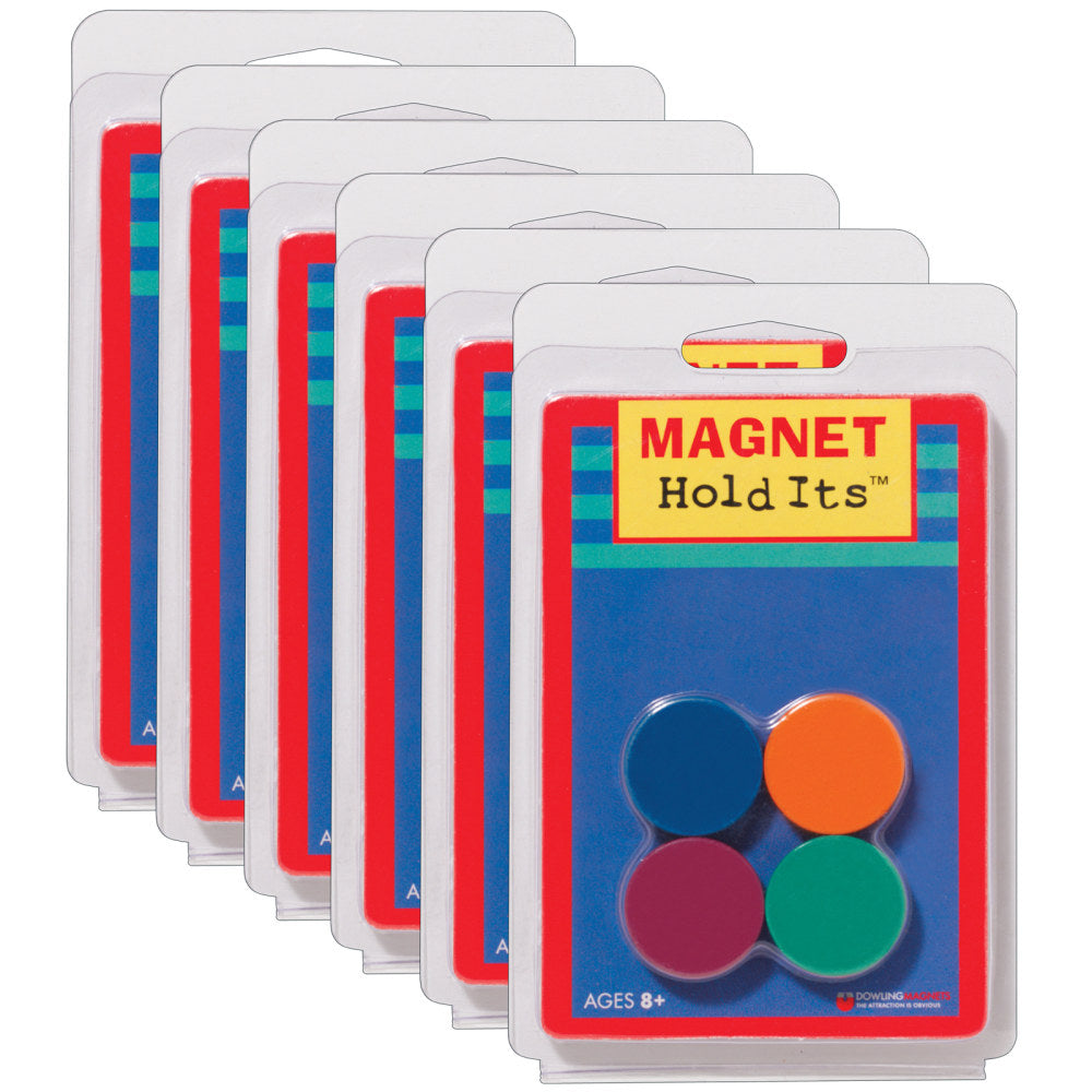 Dowling Magnets Ceramic Disc Magnets, 1in, 8 Per Pack, 6 Packs