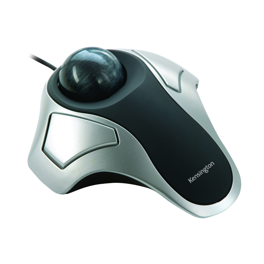 Kensington Orbit Optical Trackball, Metallic Silver/Black