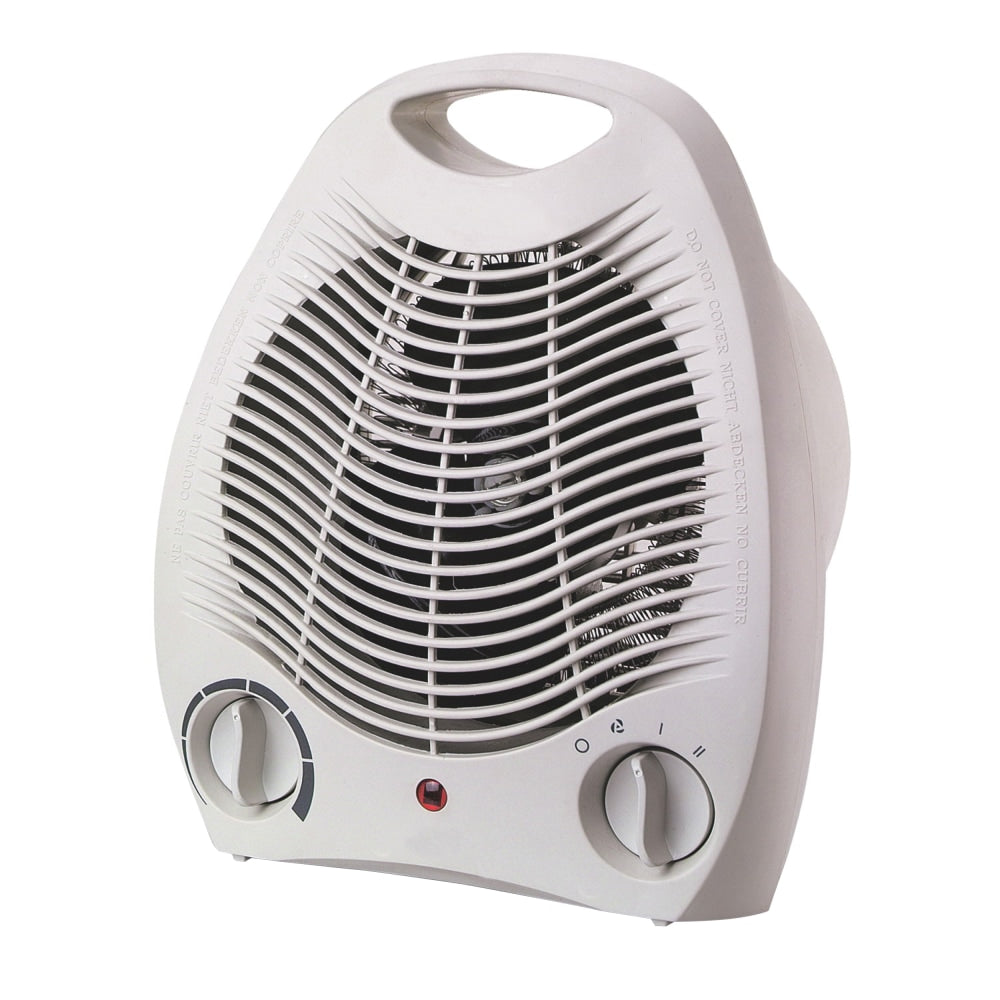 Optimus Portable Fan Heater With Thermostat, 5in x 10in