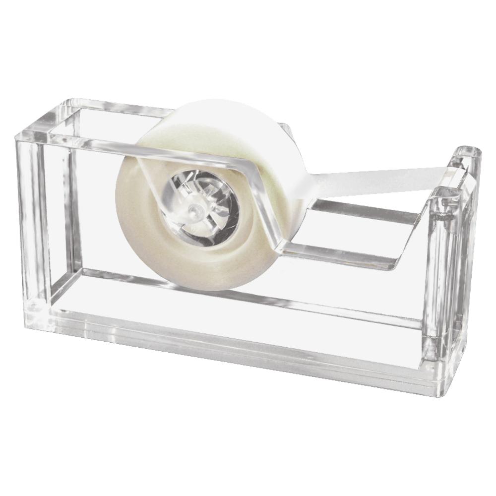 Kantek Acrylic Tape Dispenser, 2in x 3in x 6in, Clear