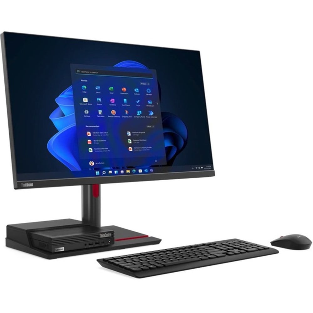 Lenovo ThinkCentre TIO Flex 24i 24in Class Full HD LCD Monitor - 16:9 - Black - 23.8in Viewable - In-plane Switching (IPS) Technology - 1920 x 1080 - 16.7 Million Colors - 250 Nit - 4 ms - HDMI - VGA - DisplayPort - USB Hub